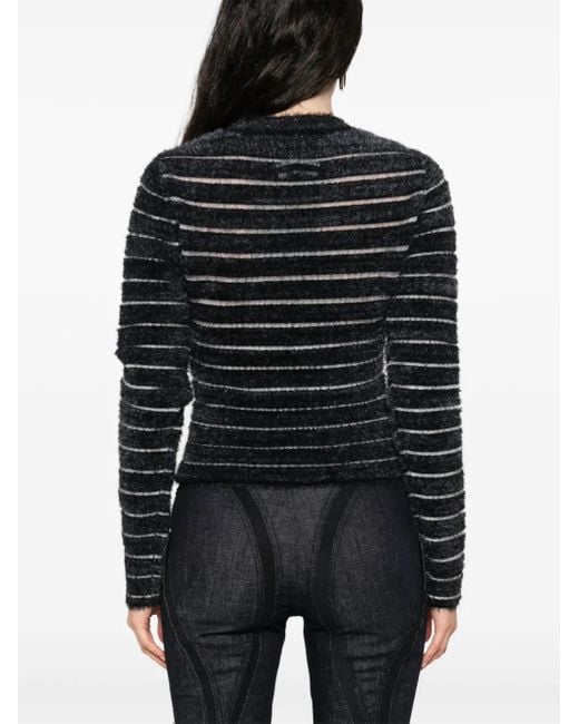 Jean Paul Gaultier Trui Met Intarsia Logo in het Black