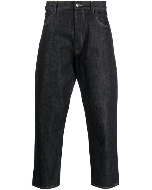 Studio Nicholson Mid-rise Tapered Jeans in Blue for Men | Lyst UK
