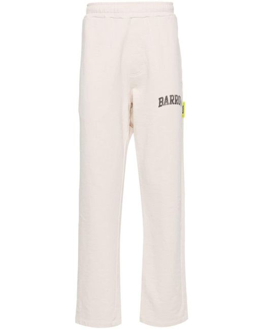 Barrow White Logo-print Track Pants