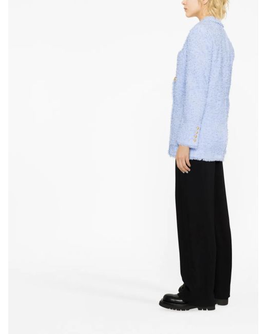 Balmain Oversized Blazer in het Blue