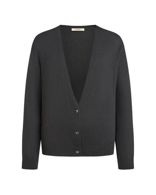 12 STOREEZ Black V-Neck Cardigan