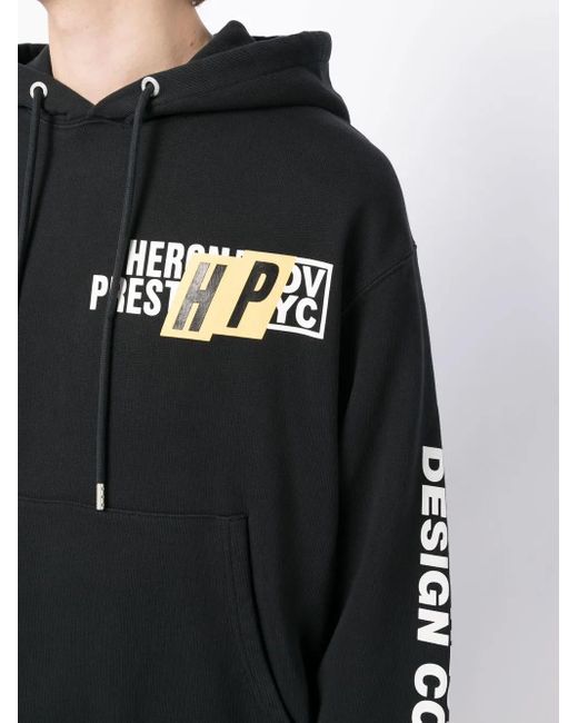 Felpa Con Stampa Real Estate di Heron Preston in Black da Uomo