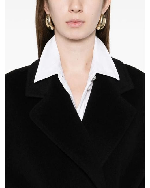 Tagliatore Black Mantel mit Gürtel