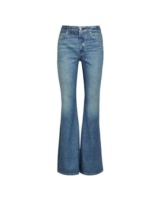 Rag & Bone Blue Miramar Dahlia Flared Jeans