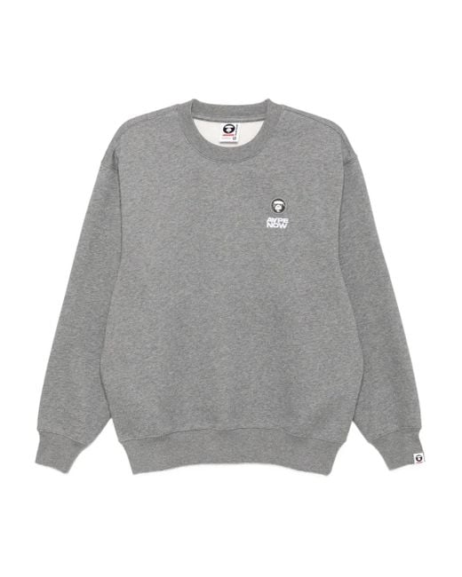 Sweat À Logo Appliqué Aape By A Bathing Ape pour homme en coloris Gray
