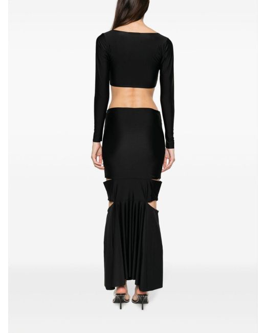 Ensemble haut jupe pliss d coupes Atu Body Couture en coloris