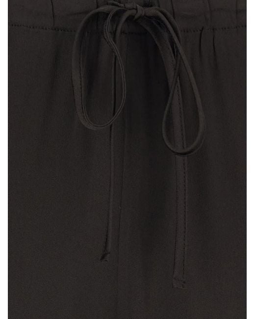 Semicouture Black Drawstring Trousers