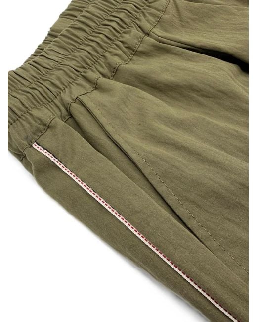 Mostly Heard Rarely Seen Green Oversized Drawstring Track Pants for men