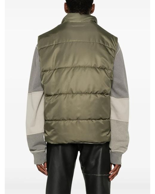 MM6 by Maison Margiela Green Padded Vest for men