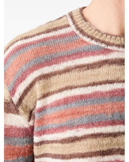 A.P.C. Natural Pull Hector Horizontal-Stripe Sweater for men