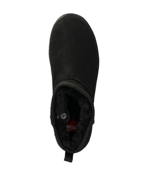 Love Moschino Black Logo-Patch Boots