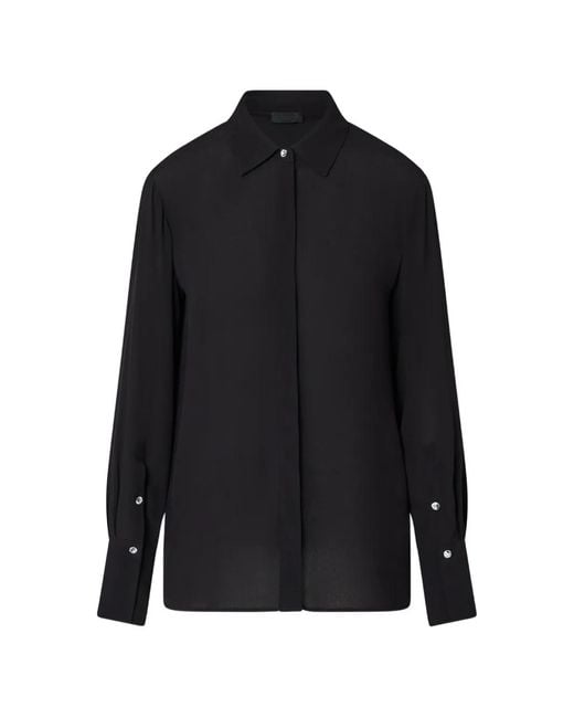 Liu Jo Black Crepe De Chine Shirt