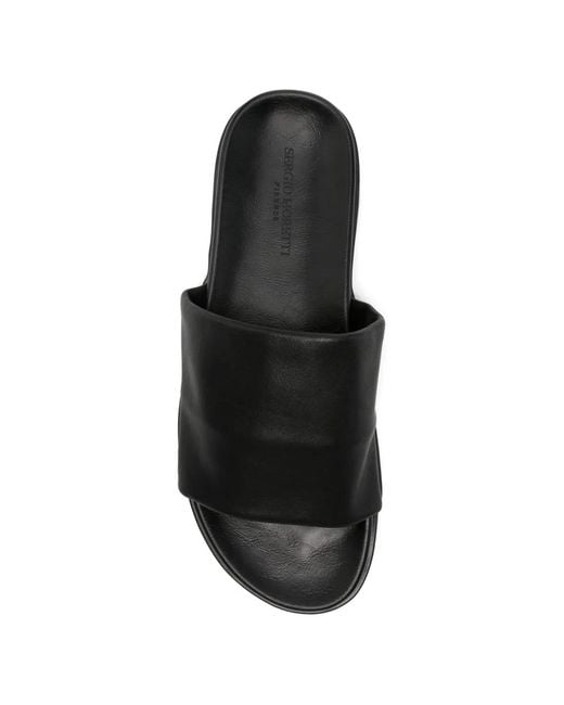SERGIO MORETTI FIRENZE Black Sandals for men