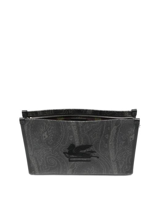 Etro Gray Arnica Clutch Bag for men