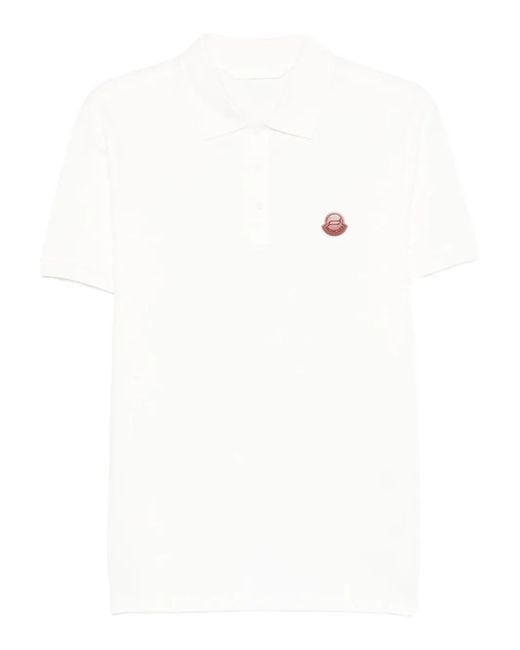 Moncler メンズ ホワイト ポロシャツ