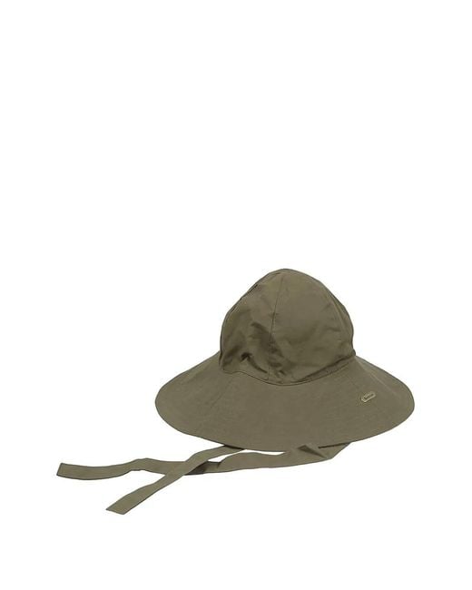 Barbour Green Wide-Brim Tie-Fastening Hat
