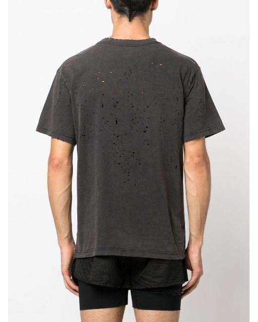 Satisfy Black Mothtech Organic-cotton T-shirt for men