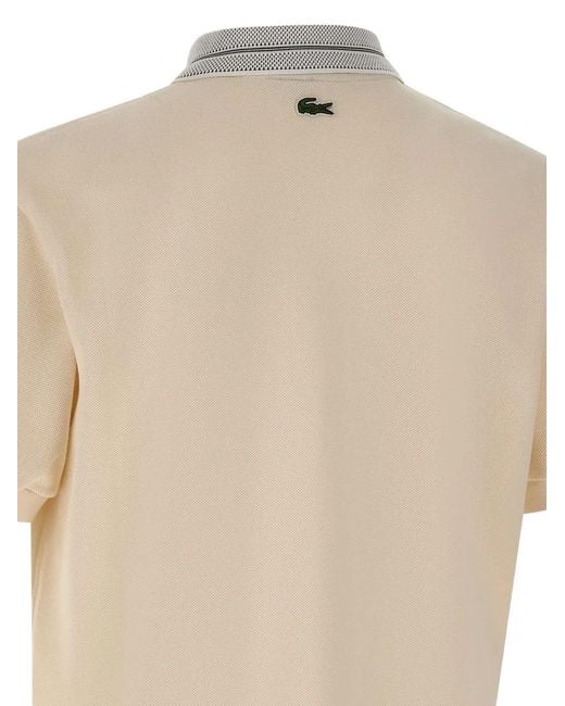 Lacoste Natural Classic Fit Polo With Crest for men