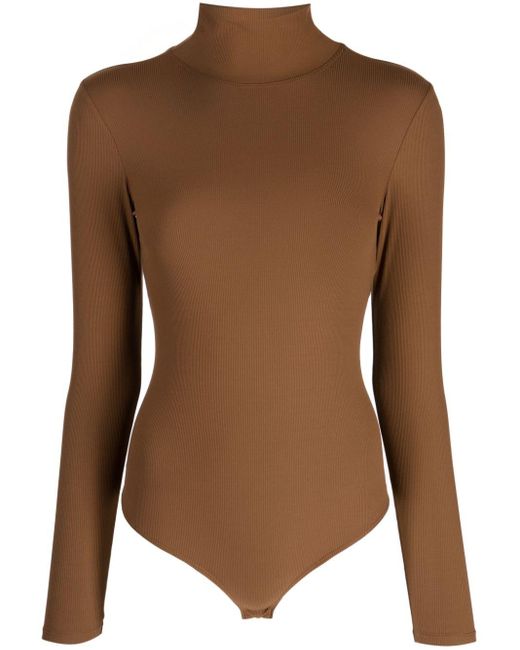 Spanx Suit Yourself Ribbed Crew Neck Short Sleeve Bodysuit at One