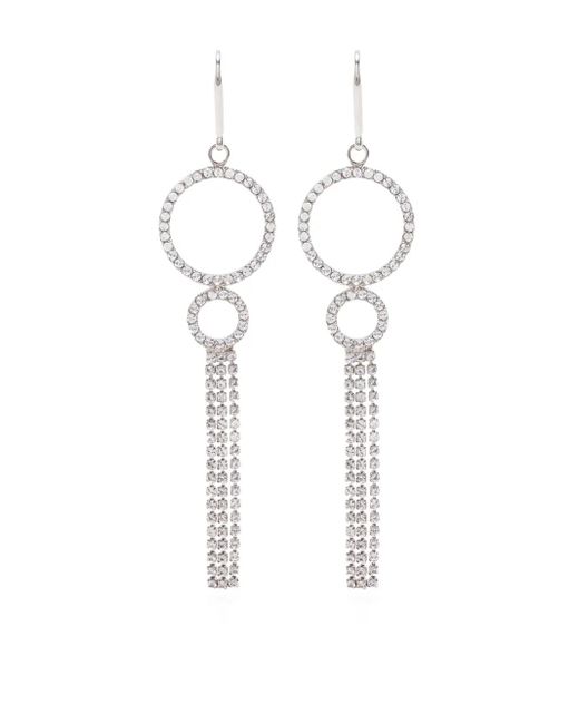 Isabel Marant White Ohrringe Mit Ring-Anhängern