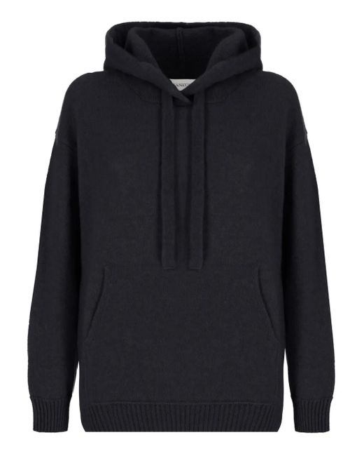 Laneus Blue Hooded Knitted Sweater for men