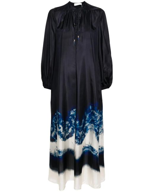 Zimmermann Blue Junie Billow Maxi Dress