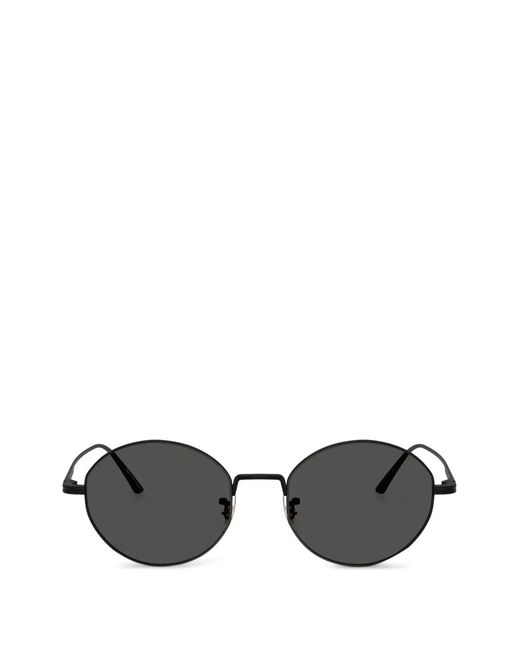 Oliver Peoples Gray 1994C Round Frame Sunglasses