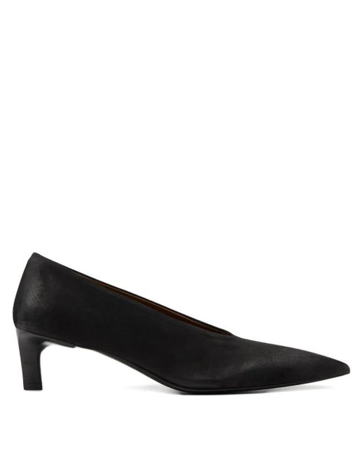 Marsèll Women's Black Pointed-Toe Leather Pumps