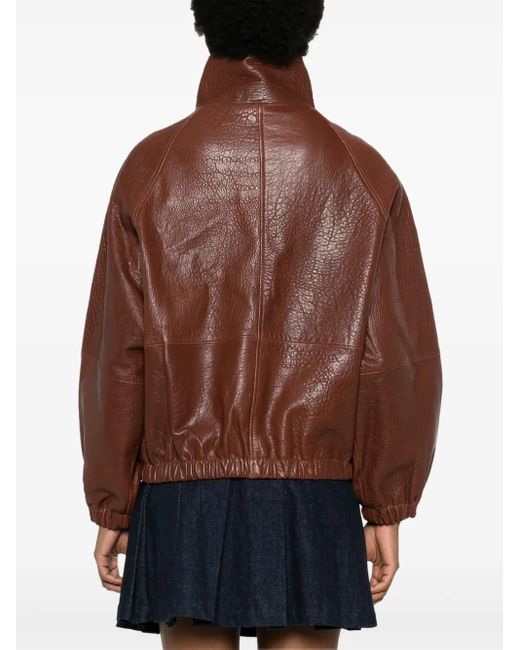 Giacca Con Zip di Sandro in Brown