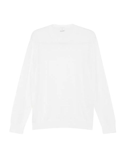 Eleventy White Crew-Neck T-Shirt for men