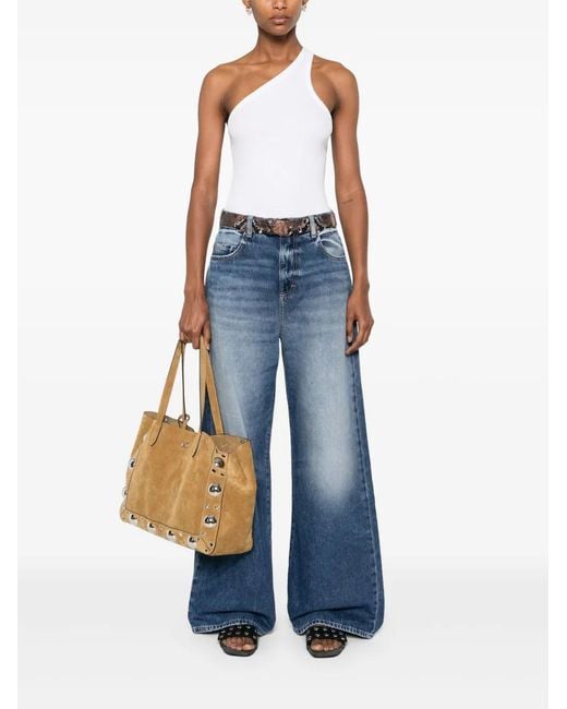 Agolde White One-Shoulder Top