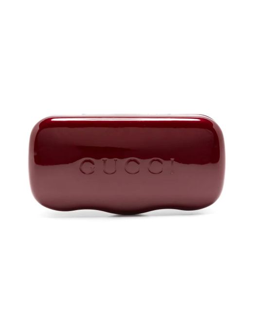 Gucci White Cat-Eye Frame Sunglasses