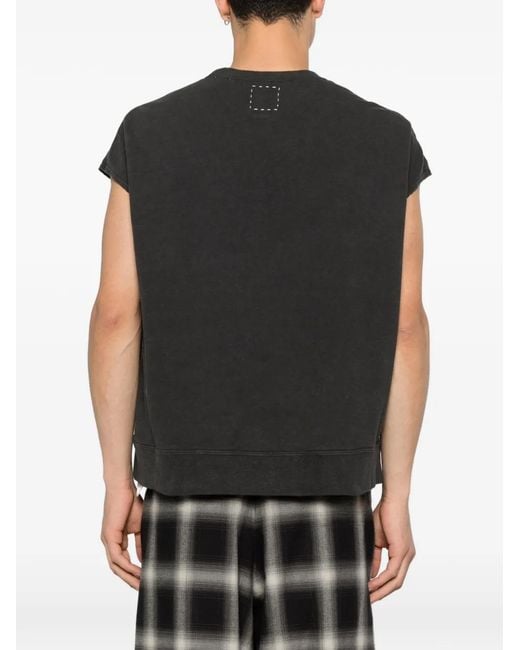 Visvim Black Round-Neck Cotton T-Shirt for men