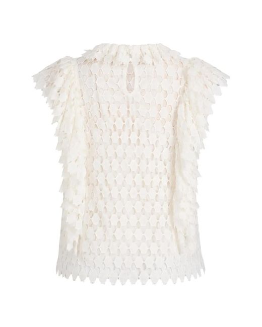 Ulla Johnson White Daevy Lace Blouse
