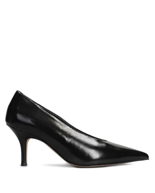 The Seller Black Pointed-Toe Stiletto Heeled Pumps