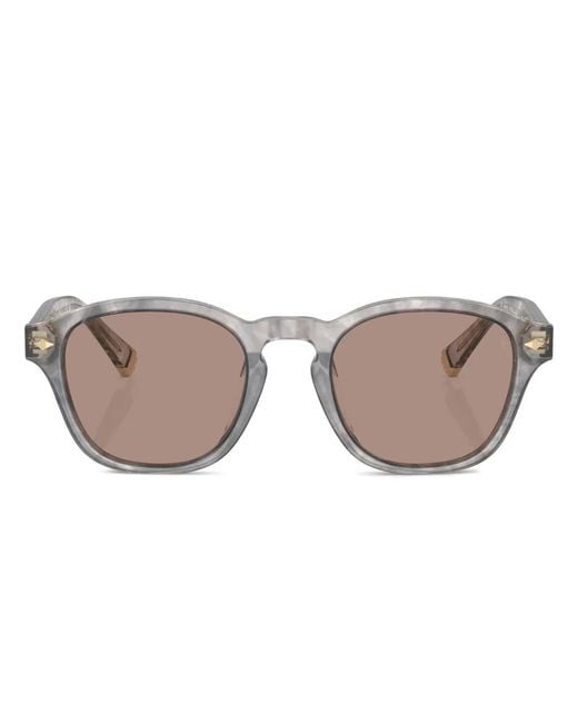 Brunello Cucinelli Pink Bc4006S Round-Frame Sunglasses