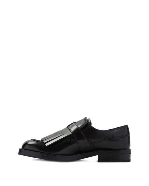 Church's Black Buckle-Detail Fringe Loafers
