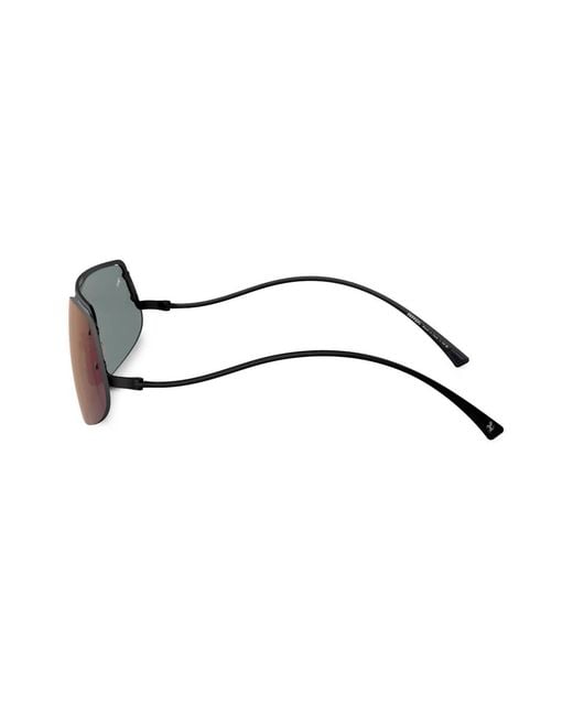 Ferrari Purple Shield-Frame Sunglasses