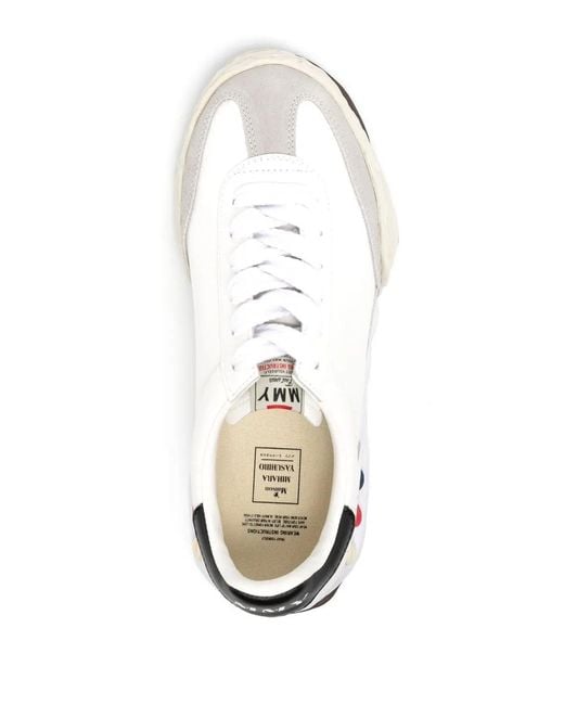 Maison Mihara Yasuhiro White Harbie Low Original Sole Leather Snea Sneakers for men