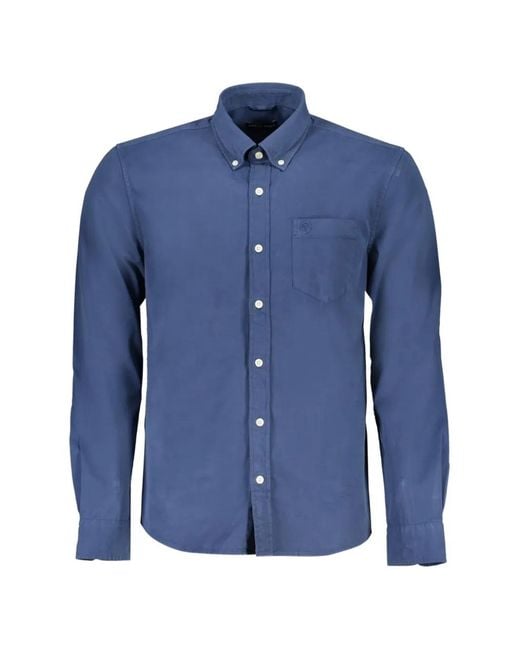 North Sails Button-Down Overhemd in het Blue voor heren