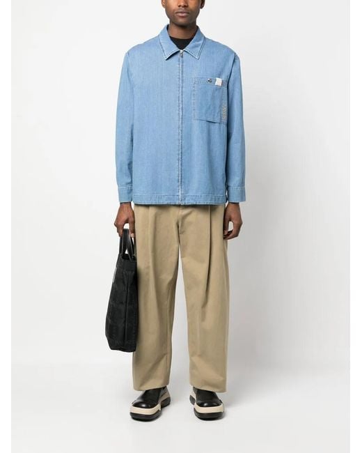 Lanvin Blue Denim Shirt for men