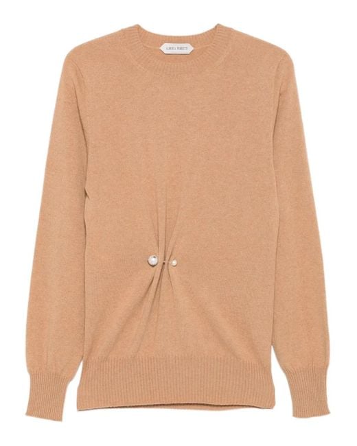 Alberta Ferretti Natural Cashmere Sweater