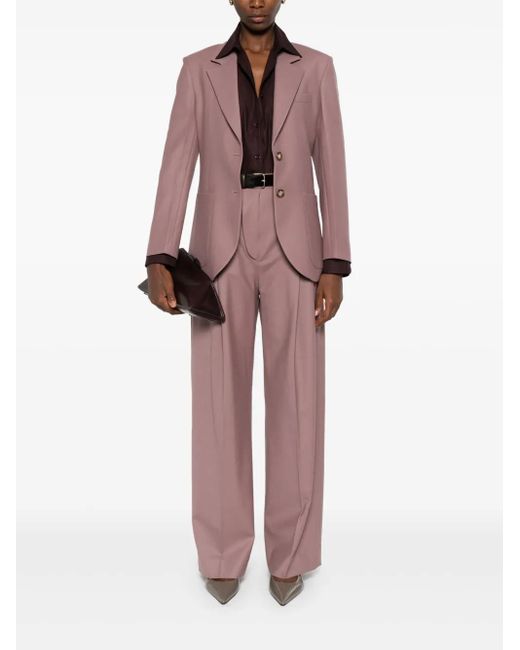 Victoria Beckham Pink Single-Breasted Blazer