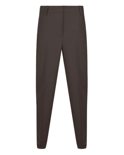 Antonelli Gray Cuffed Tailored Trousers