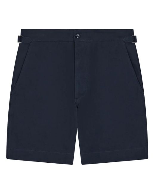 Fursac Blue Twill Shorts for men