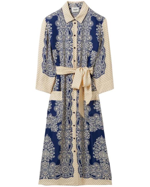 Claudie Pierlot プリント ミニドレス Blue