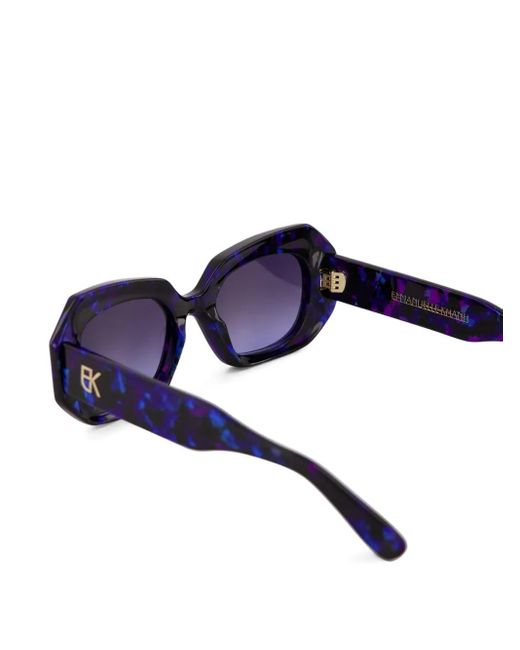 Gafas de sol con montura geométrica Emmanuelle Khanh de color Blue