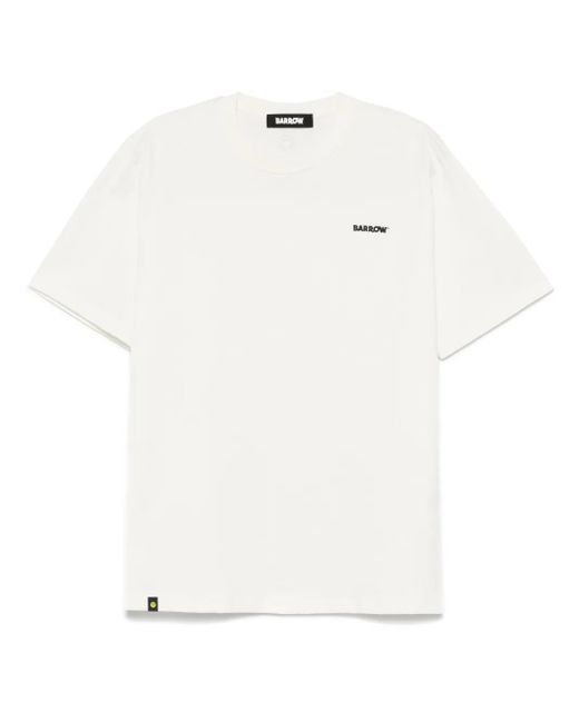 Barrow White T-Shirt En Jersey