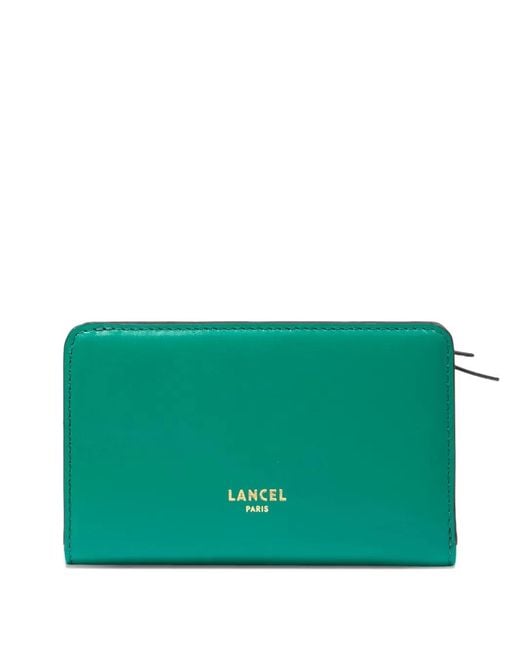 Lancel Green Zip-Fastening Bi-Fold Wallet