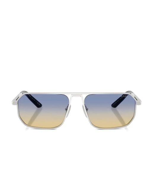メンズ Prada パイロット サングラス Blue